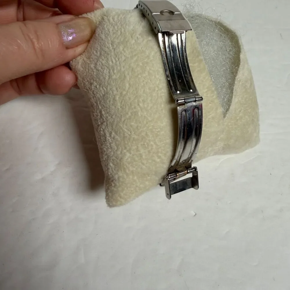 Wenger Swiss Made Quartz Watch Two Tone Date White Dial AS IS Parts Repair NR